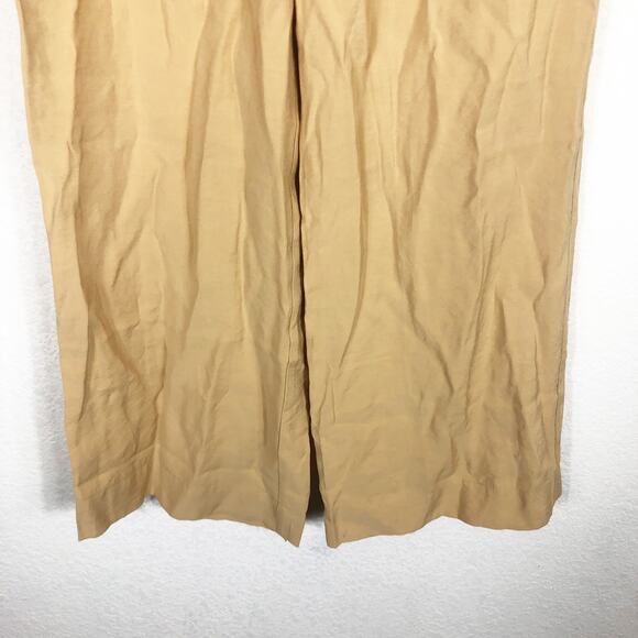 NWT Madewell The Carley Wide-Leg Pant Small Tan High Rise Stretch Minimalist - Picture 10 of 14